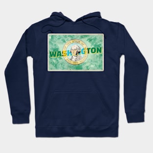 Washington State vintage style retro souvenir Hoodie